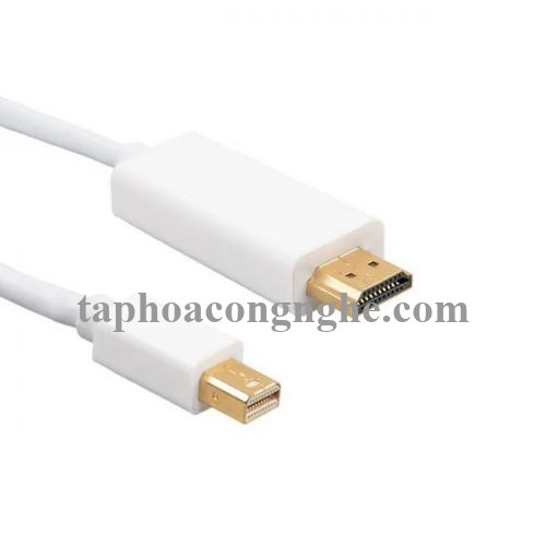 Ugreen 10453 3M màu Trắng Cáp chuyển đổi Mini DP sang HDMI hỗ trợ phân phải 4K x 2K MD101 30010453